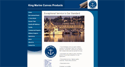 Desktop Screenshot of kingmarinecanvas.com
